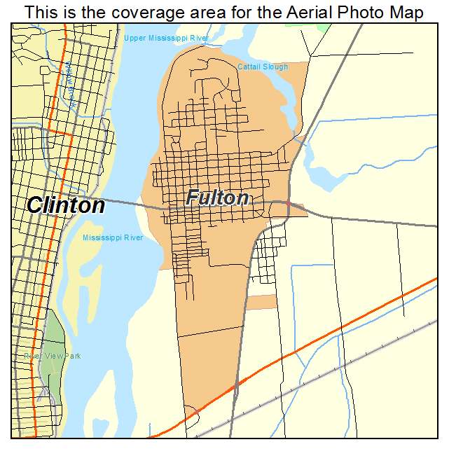 Fulton, IL location map 