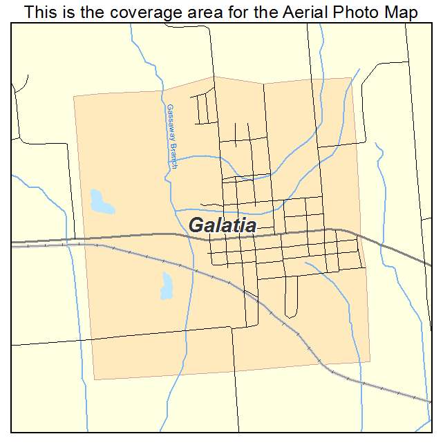 Galatia, IL location map 