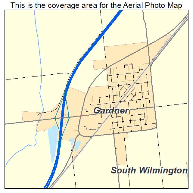 Gardner, IL location map 