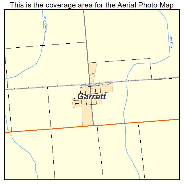 Garrett, IL location map 