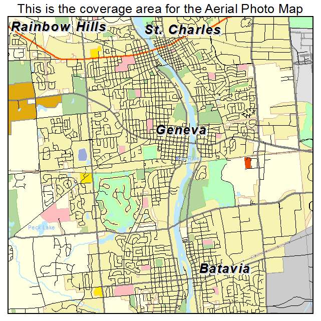 Geneva, IL location map 