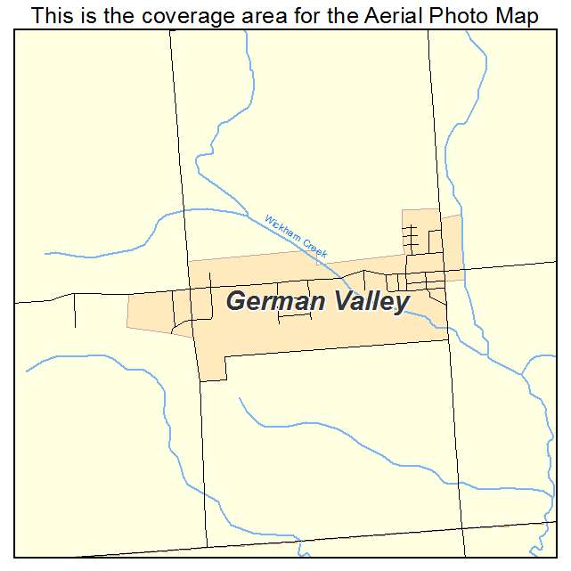 German Valley, IL location map 