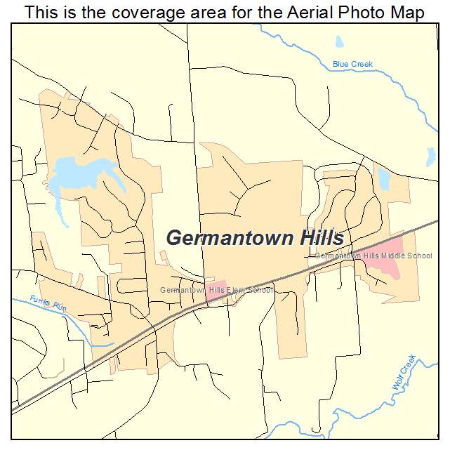 Germantown Hills, IL location map 
