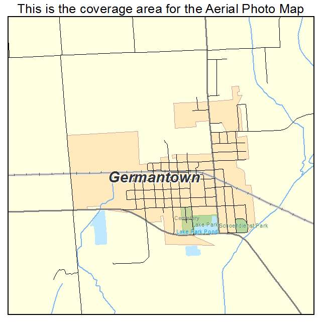 Germantown, IL location map 