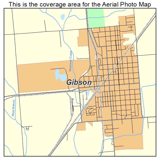 Gibson, IL location map 