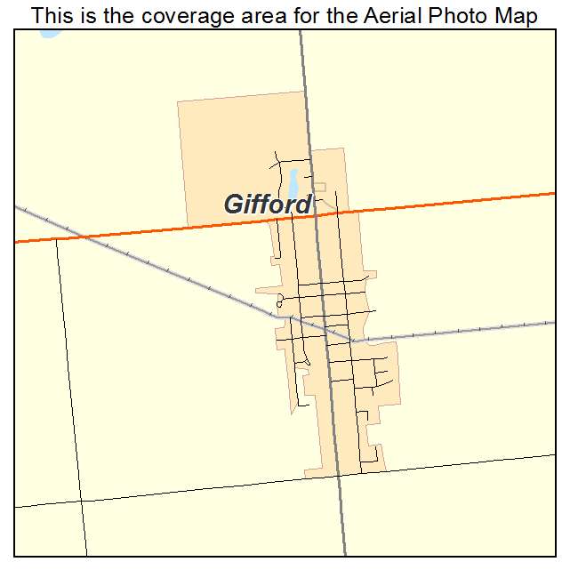 Gifford, IL location map 