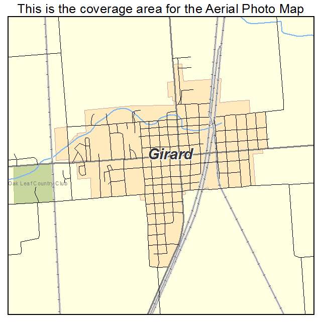 Girard, IL location map 