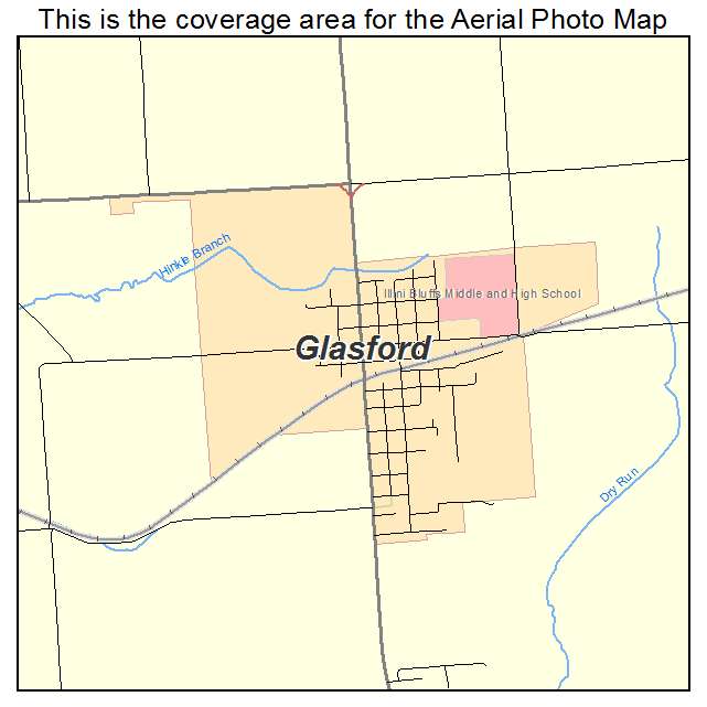 Glasford, IL location map 