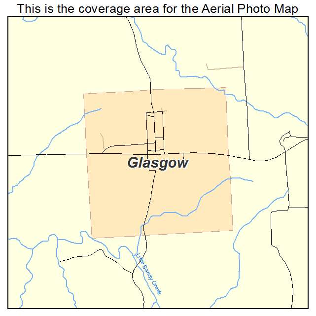 Glasgow, IL location map 