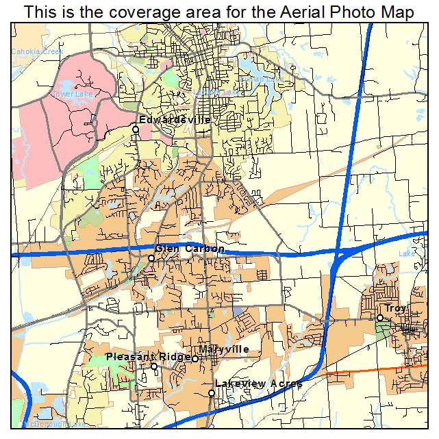 Glen Carbon, IL location map 