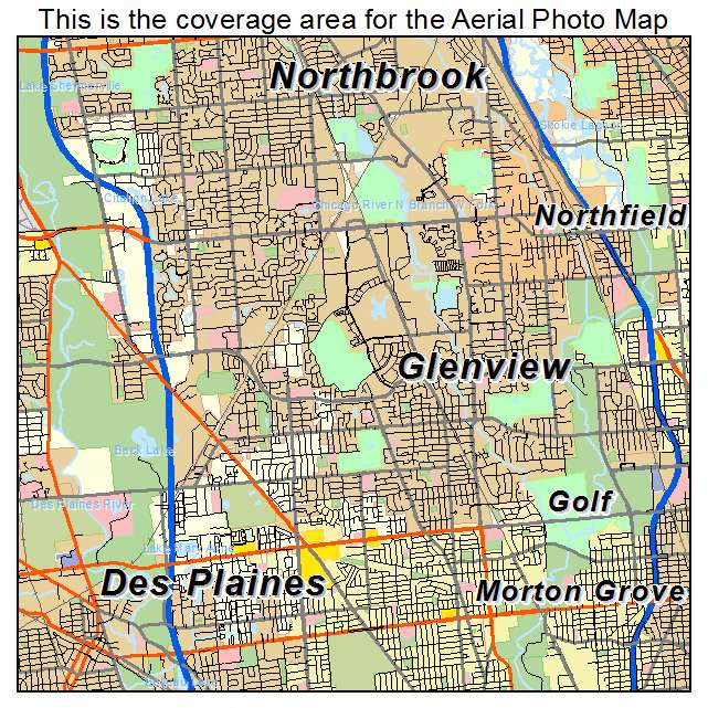 Glenview, IL location map 