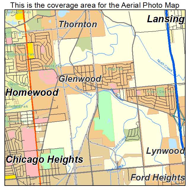 Glenwood, IL location map 