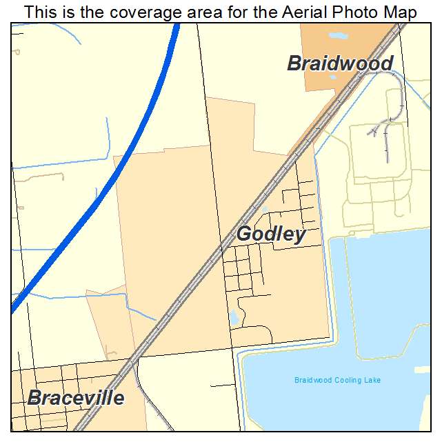 Godley, IL location map 