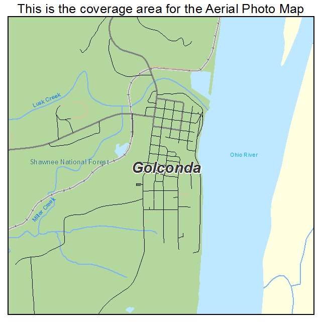 Golconda, IL location map 
