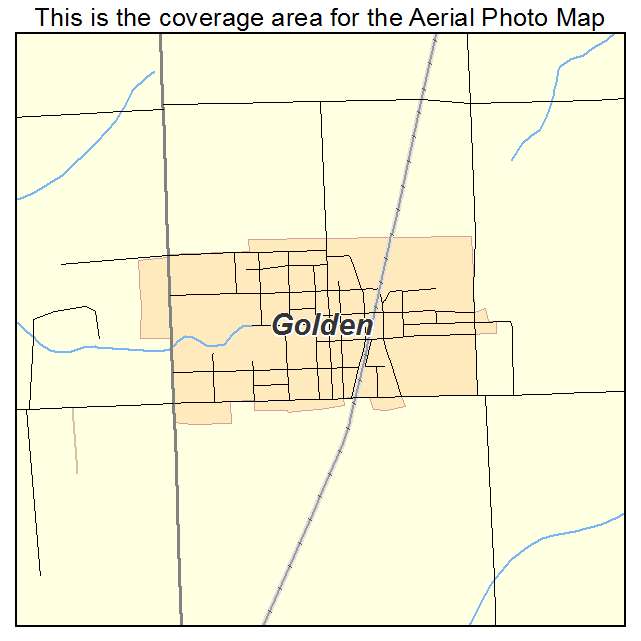 Golden, IL location map 