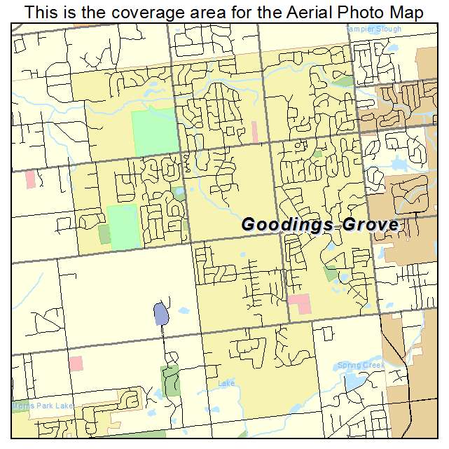 Goodings Grove, IL location map 