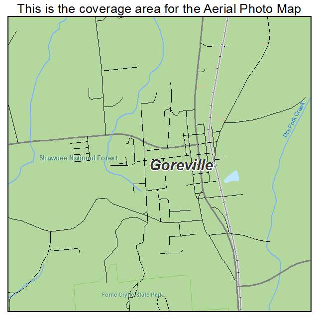 Goreville, IL location map 