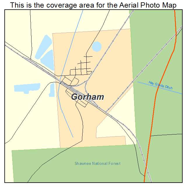 Gorham, IL location map 
