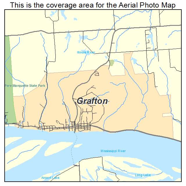 Grafton, IL location map 