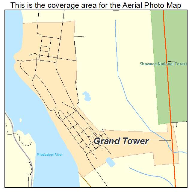Grand Tower, IL location map 
