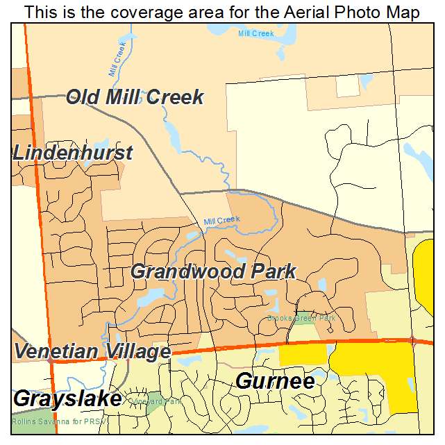 Grandwood Park, IL location map 