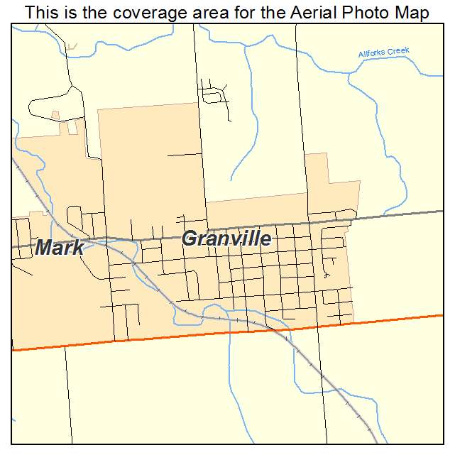 Granville, IL location map 