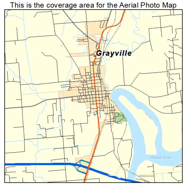 Grayville, IL location map 