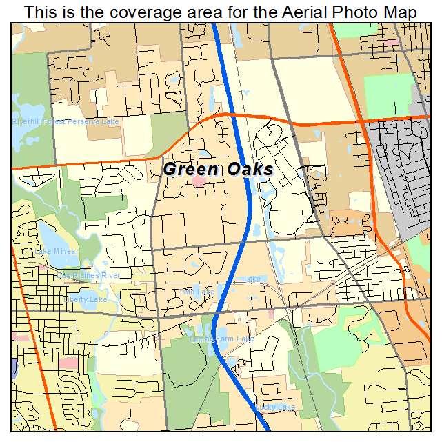 Green Oaks, IL location map 