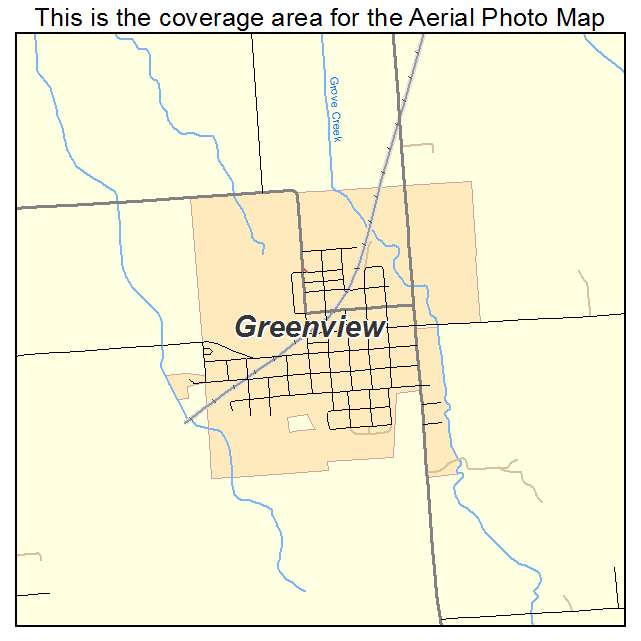 Greenview, IL location map 