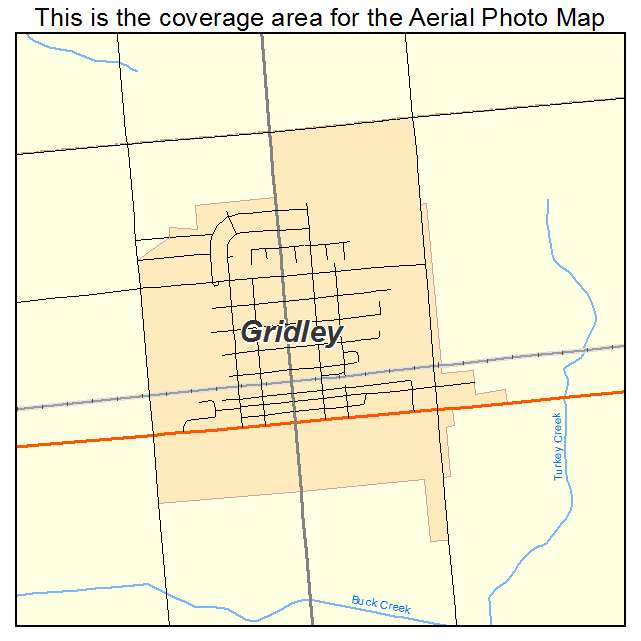 Gridley, IL location map 