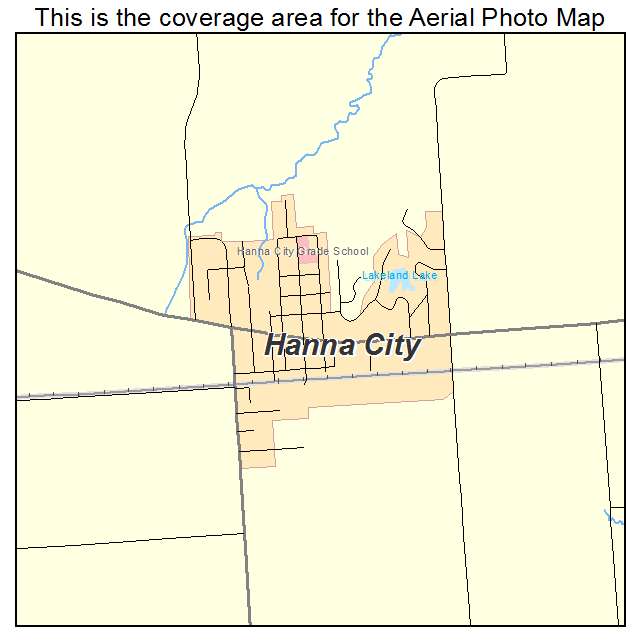Hanna City, IL location map 