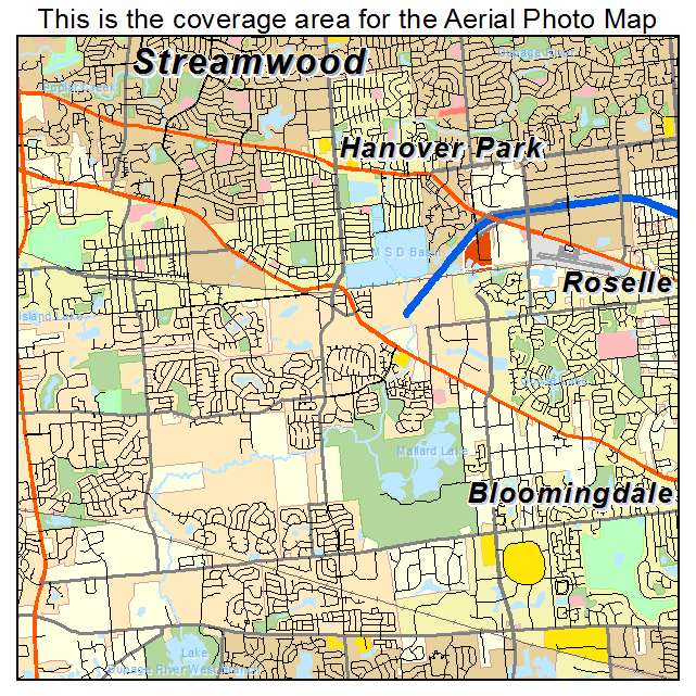 Hanover Park, IL location map 