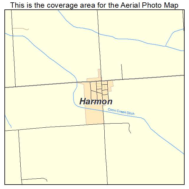 Harmon, IL location map 