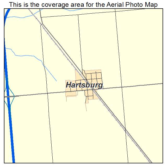 Hartsburg, IL location map 