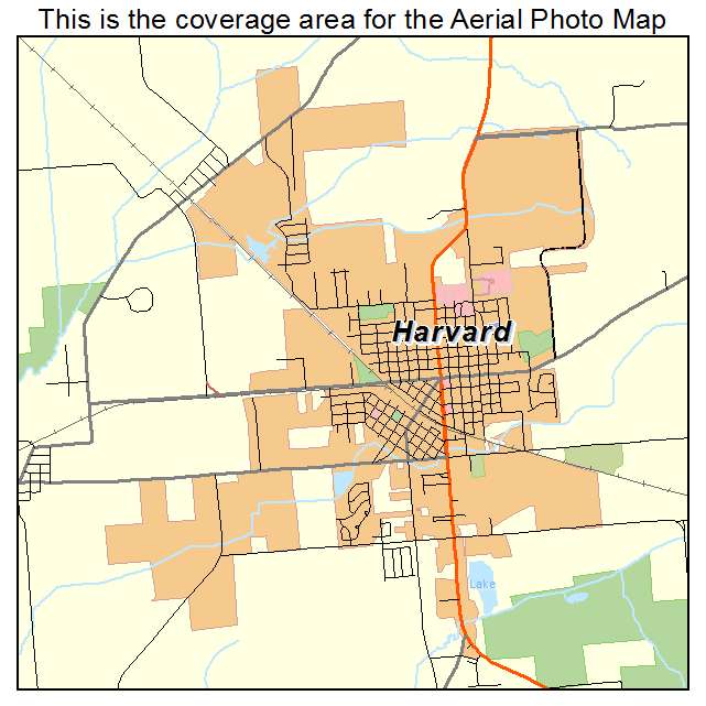 Harvard, IL location map 