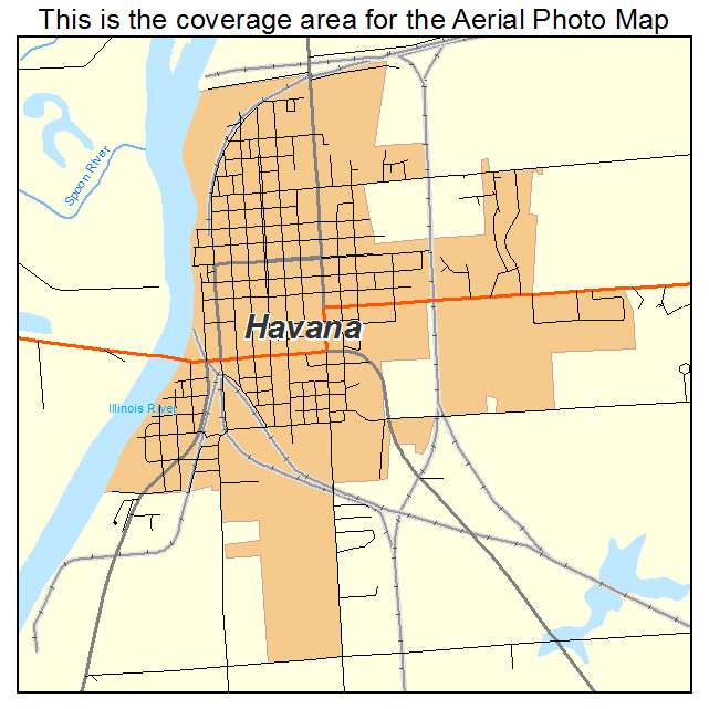 Havana, IL location map 