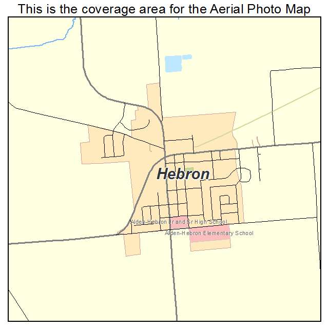 Hebron, IL location map 