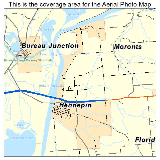 Hennepin, IL location map 