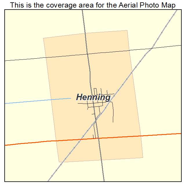 Henning, IL location map 