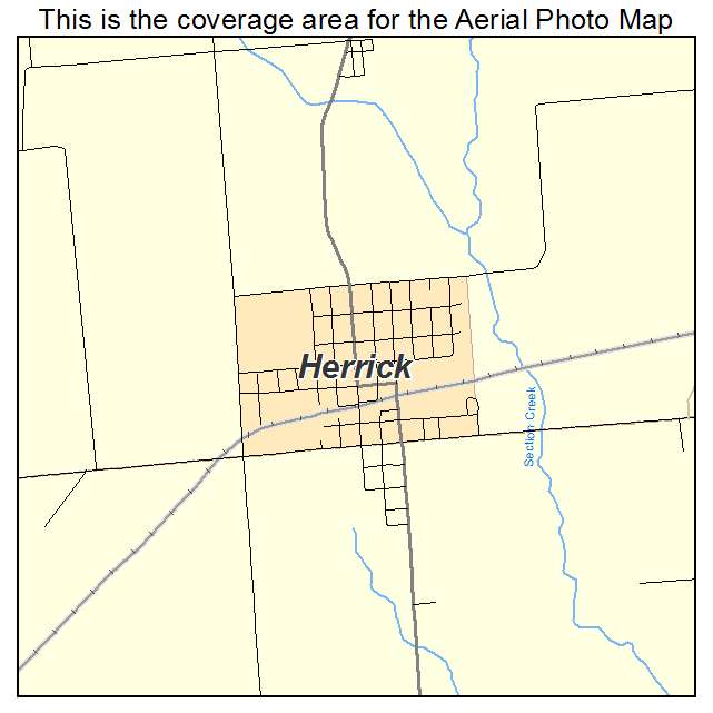 Herrick, IL location map 