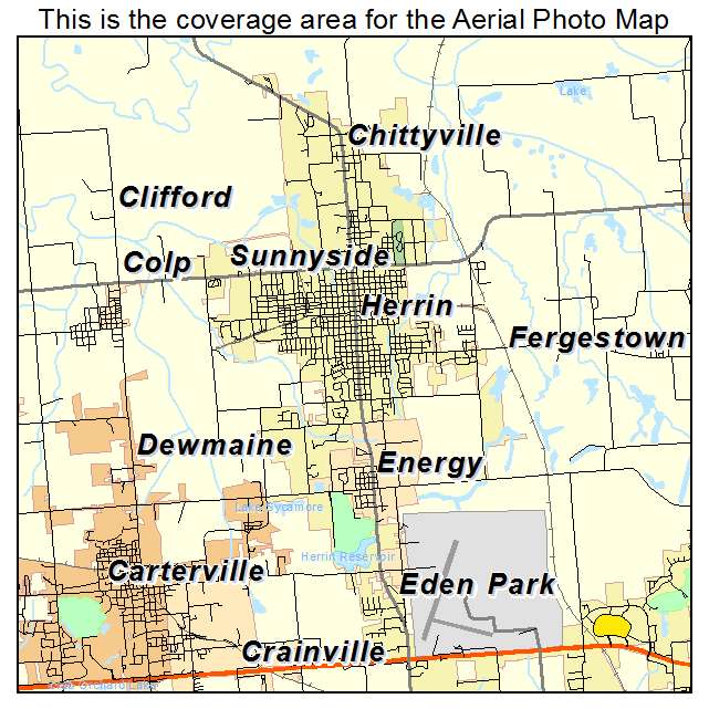 Herrin, IL location map 