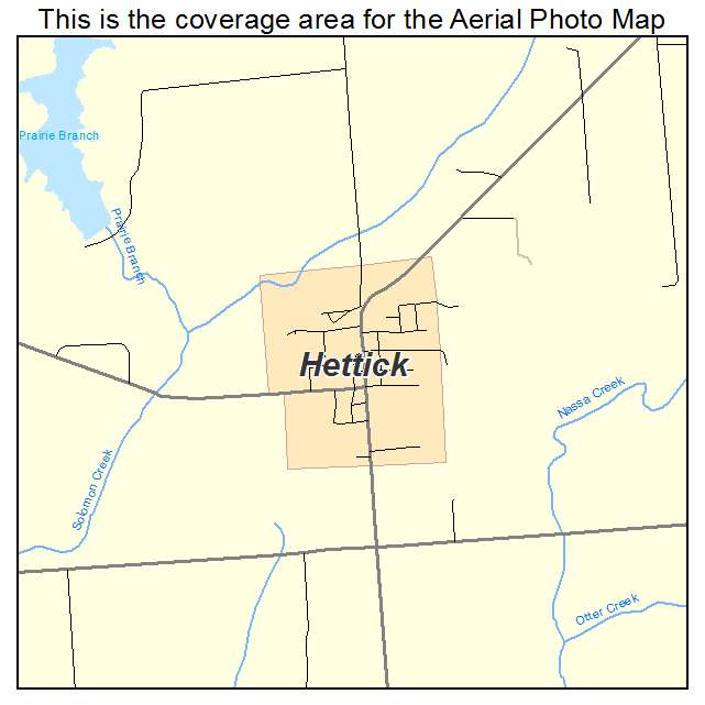 Hettick, IL location map 