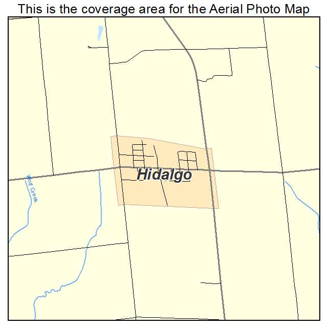 Hidalgo, IL location map 