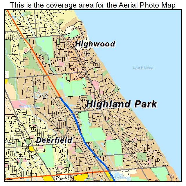 Highland Park, IL location map 