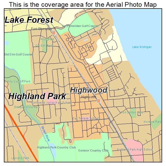 Highwood, IL location map 