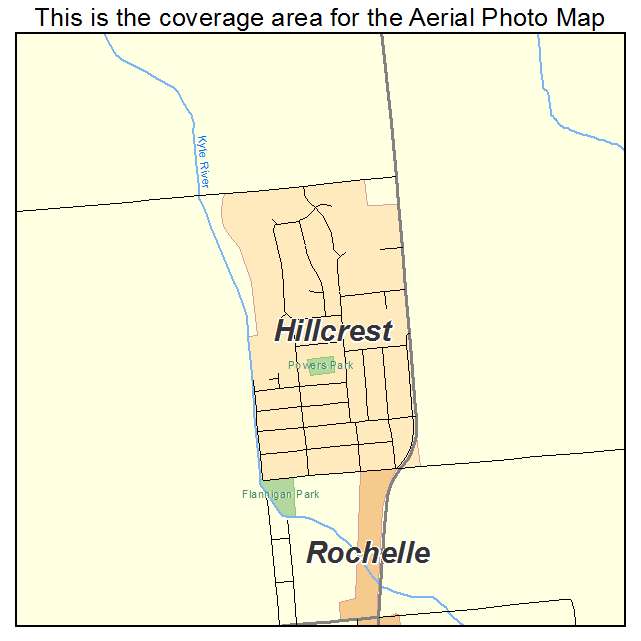 Hillcrest, IL location map 