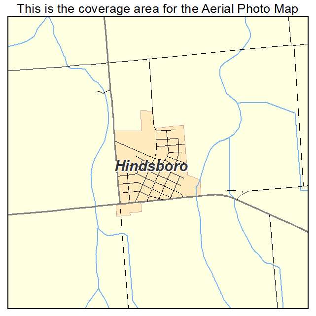 Hindsboro, IL location map 