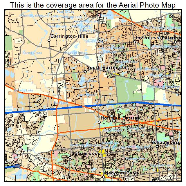 Hoffman Estates, IL location map 