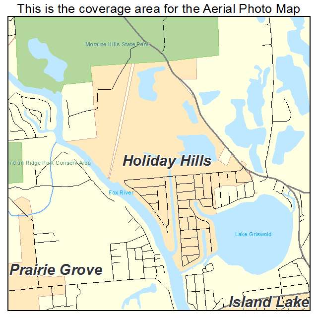 Holiday Hills, IL location map 