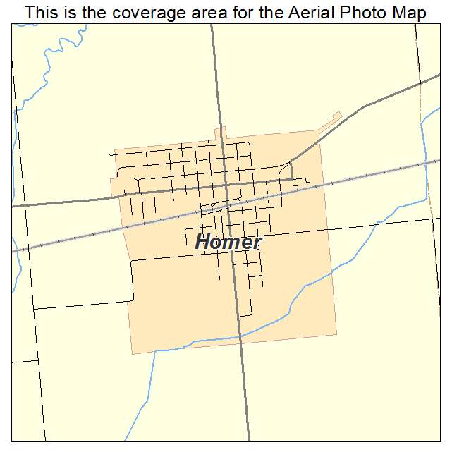 Homer, IL location map 
